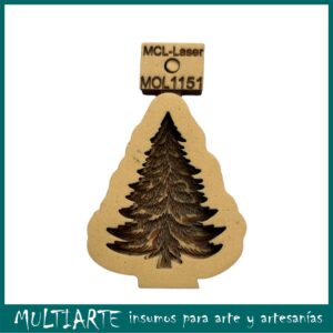 Molde de Goma Eva 6cms Pino navidad 1151