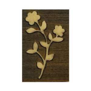 Sello 4x6cms Ramita con flores
