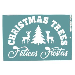 Stencil 20 x 30cms MCL -  4000 Felices Fiestas