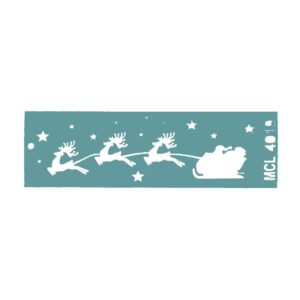 Stencil  6 x 20cms MCL - 4019 Pinos