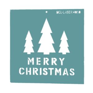 Stencil 20 x 20cms MCL -  4050 Merry Christmas
