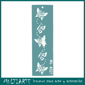 Stencil  6 x 20cms MCL - 4527 Guarda Mariposas