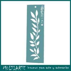 Stencil  6 x 20cms MCL - 4530 Guarda Hojitas