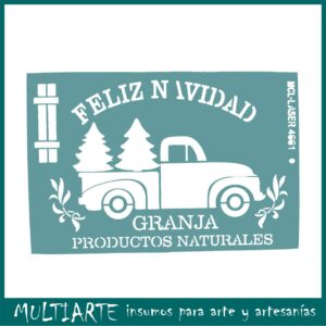 Stencil 20 x 30cms MCL -  4661 Feliz Navidad
