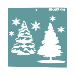Stencil 20 x 20cms MCL -  4706 Pino Navideños