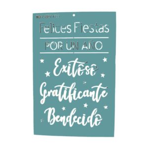 Stencil 20 x 30cms MCL -  4733 Felice Fiestas