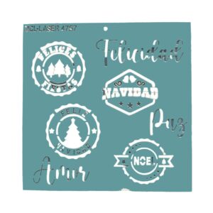 Stencil 20 x 20cms MCL -  4757 Frases