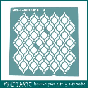 Stencil 20 x 20cms MCL -  5018 Fondo