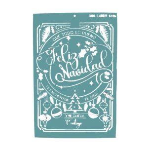 Stencil 20 x 30cms MCL -  5155 Navidad