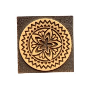 Sello 6x6cms Mandala 068