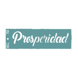 Stencil  6 x 20cms MCL - 753 Prosperidad
