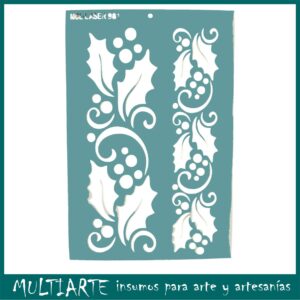 Stencil 20 x 30cms MCL -  981 Guarda Muerdagos