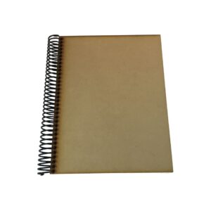 Cuadernola con espiral y tapa de MDF 96 HOJAS