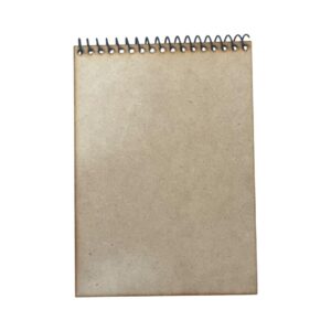 Libreta vertical con espiral y tapa de MDF 40  Hojas