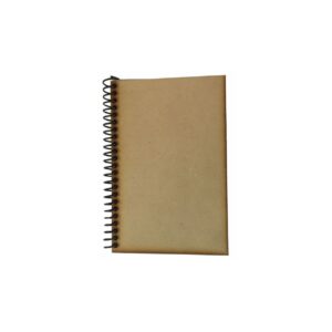 Libreta 50 Hojas con espital Tapa de MDF