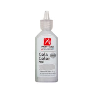 Cola Vinilica de color Infantozzi 33grs Plata Metalizado