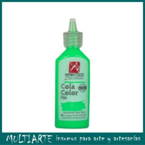 Cola Vinilica de color Infantozzi 33grs Verde Fluo
