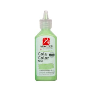 Cola Vinilica de color Infantozzi 33grs Verde Metalizado
