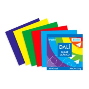 Papel Glase Clasico 30 Hojas