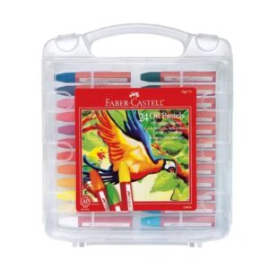 Oleo Pastel x 24 colores Faber Castell en caja de plastico