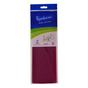 Papel Celofan Tabare 2 hojas Fucsia