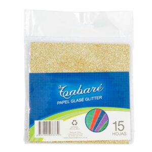 Papel Glase Glitter 15 Hojas