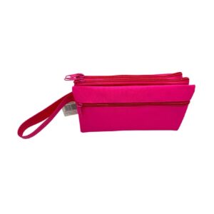 Cartuchera Neox Doble Cierre Rosa