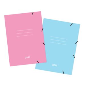 Carpeta Oficio con elastico Celeste Pastel