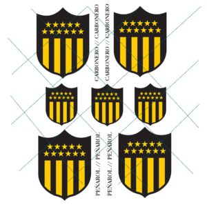 Transfer color - 20x25cms Escudo Peñarol