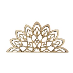 Medio Mandala Calado MDF 5.5mm 30cms Modelo 01