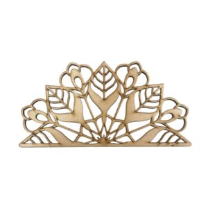 Medio Mandala Calado MDF 5.5mm 30cms Modelo 02