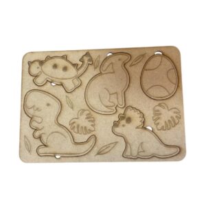 Puzzle para pintar Dinosaurios 14.5x21cms