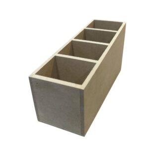 Porta control cuatro espacios en MDF