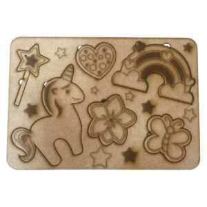 Puzzle para pintar Unicornio 14.5 x 21cms