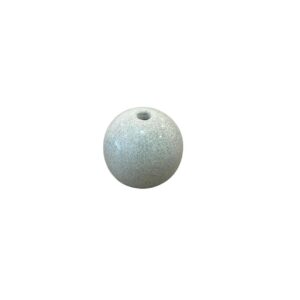 Bola de Ceramica con perforacion Crema 3cms