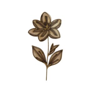 Flor de MDF 3mm espesor 10cms alto