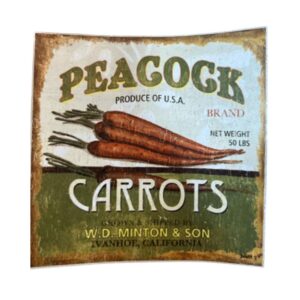 Lamina Adhesiva en Color 15x15cms Carrots