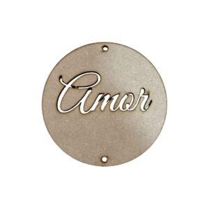 Circulo Calado 10cms Amor