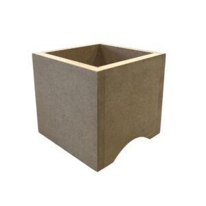 Cajon de MDF 14cms x 14cms x 13cms de alto
