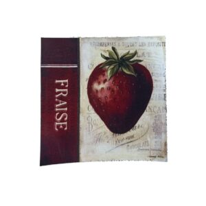 Lamina Adhesiva en Color 15x15cms Frutillas