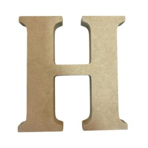 Letra H en MDF 2cms x 15cms