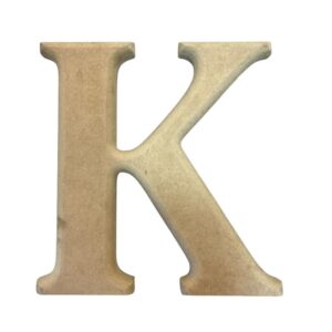 Letra K en MDF 2cms x 15cms