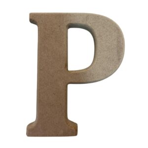 Letra P en MDF 2cms x 15cms