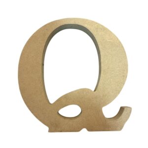 Letra Q en MDF 2cms x 15cms