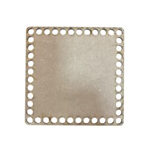 Base Cuadrada para trapillo 20x20cms