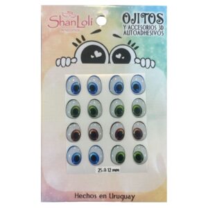 Ojitos realistas para Muñecos Modelo A25 12MM
