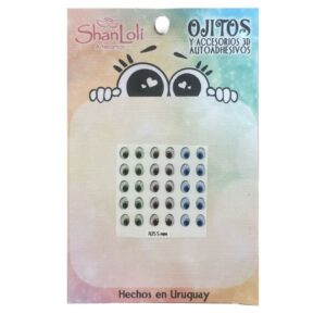 Ojitos realistas para Muñecos Modelo A25 5MM