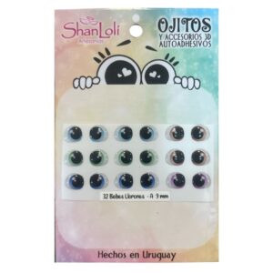 Ojitos realistas para Muñecos Modelo Bebes Llorones 9MM