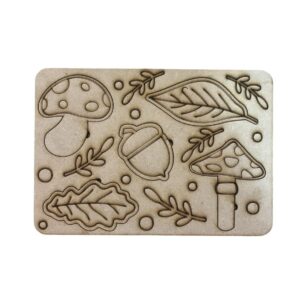 Puzzle para pintar Hongos 13.5x19cms