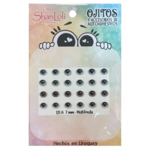 Ojitos realistas para Muñecos Modelo A121 7MM Moltfreda